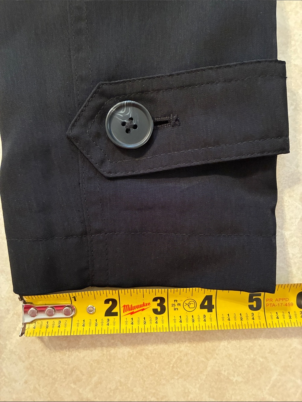 FOG by London Fog Classic Black Trench Coat with Belt - S - Picture 8 of 11